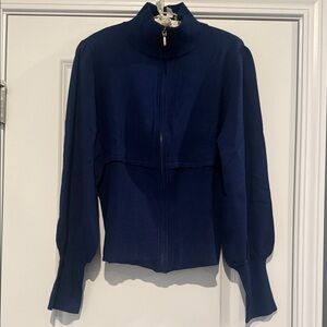 Marc Bouwer Navy Cowl Neck Sweater
